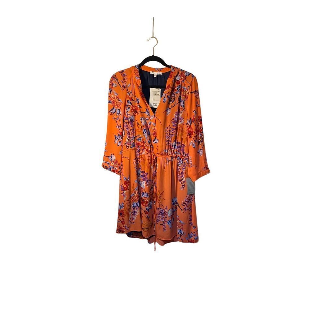 NWT DR2 women’s floral, V-neck, 3/4 sleeve dress large